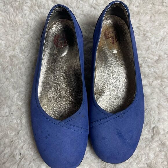 Gravity Defyer Leather Suede Royal Blue Slip On Shoe Size 7.5 - Picture 3 of 9